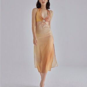 Silk Maison Gradient Halter Dress Small